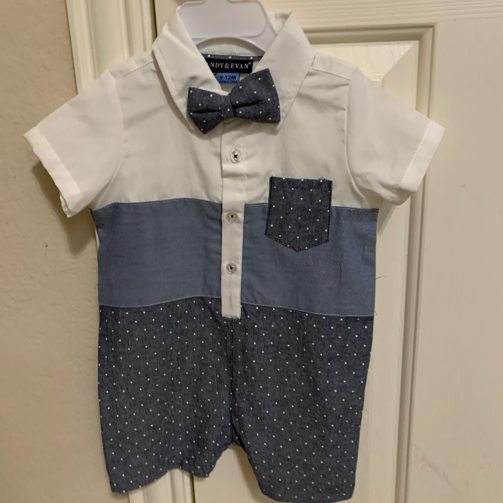 Andy an Evan boys romper 9-12 months